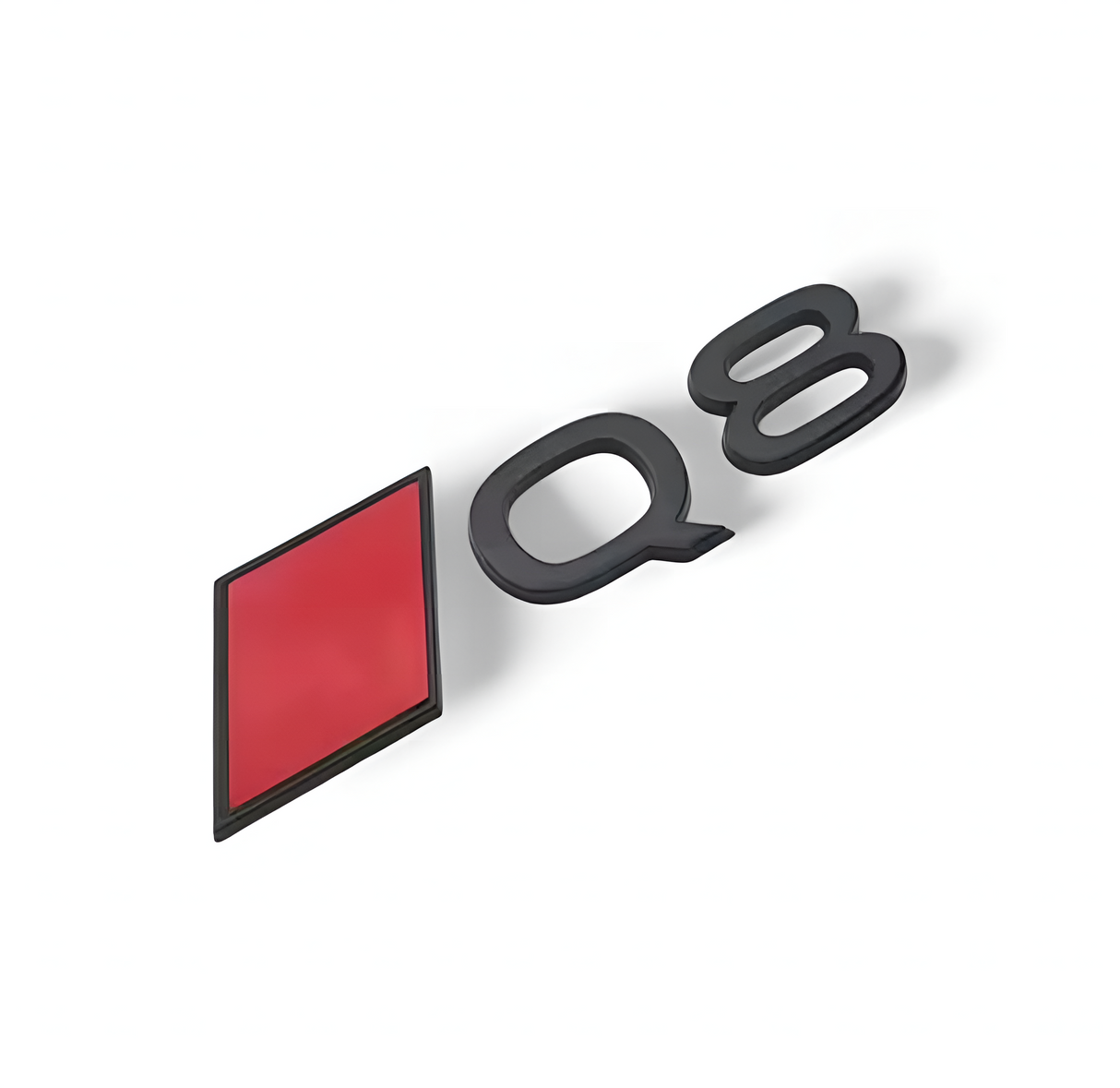 Logo de coffre noir Badge AUDI Q8 Black Edition