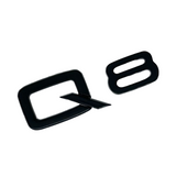 Logo de coffre noir Badge AUDI Q8 Black Edition