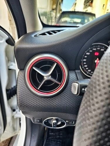 Entourages Grilles de Climatisation Rouge Bleu Doré pour Mercedes CLA C117 - 2013 à 2019