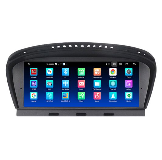 Autoradio connecté Android Auto et Apple CarPlay pour BMW Série 5 E60 E61 CCC CIC (2005 à 2012)