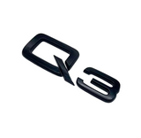 Logo de coffre noir Badge AUDI Q3 Black Edition