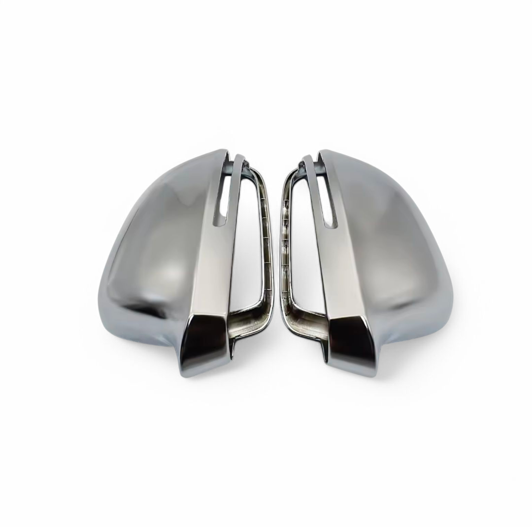 Coques de rétroviseurs Argent Mat Chrome pour Audi A4 B8 (2008 - 2015)