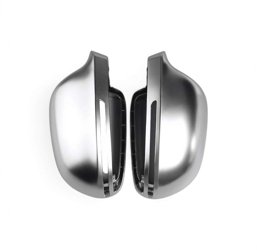 Coques de rétroviseurs Argent Mat Chrome pour Audi A4 B8 (2008 - 2015)