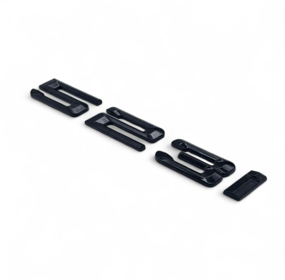 Badges Logos de coffre Noirs BMW Série 5 520d 525d 530d 535d 528i 535i E39 E60 F10