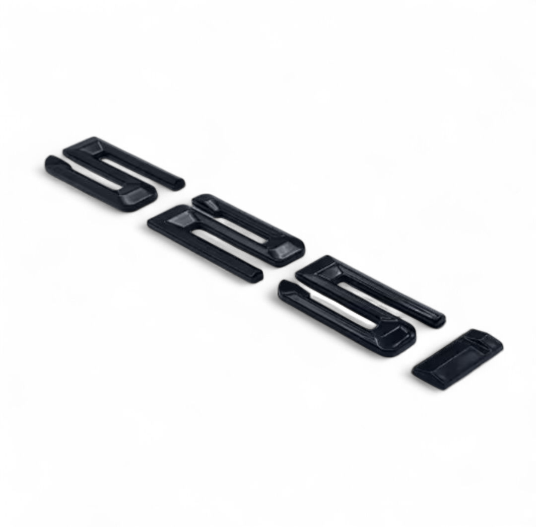 Badges Logos de coffre Noirs BMW Série 5 520d 525d 530d 535d 528i 535i E39 E60 F10