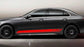 Rouge brillant (côté droit et gauche) / Berline W206 Autocollants Stickers AMG Edition One pour Mercedes Benz Classe C W206 S206 - 2021 à 2024