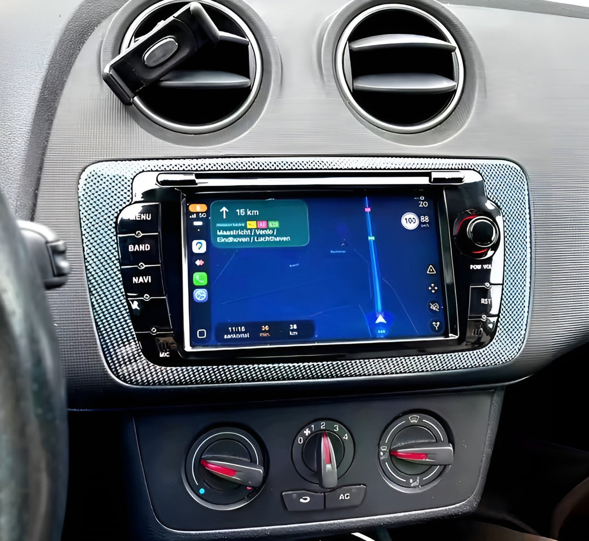 Autoradio connecté Android Auto et Apple CarPlay Seat Ibiza 6J (2009 à 2012)