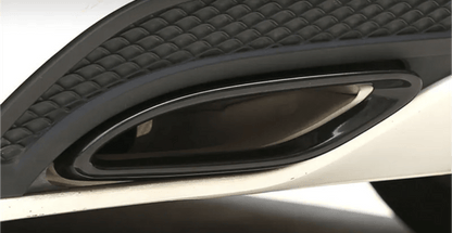 Sorties simples Embouts d'Echappement Performance Noirs pour Mercedes CLA C117 AMG Line (2013-2019)