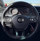 Garnitures de tableau de bord, Volant habillage intérieur carbone pour Volkswagen Golf 7 (2012 à 2021)