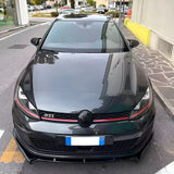 Lame avant splitter de pare-choc pour VW GOLF 7 et 7.5 GTI R-Line et Standard (2012 à 2021)
