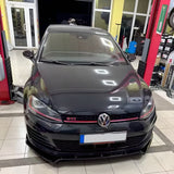 Lame avant splitter de pare-choc pour VW GOLF 7 et 7.5 GTI R-Line et Standard (2012 à 2021)