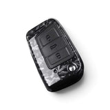 Coque de clé effet carbone pour Volkswagen