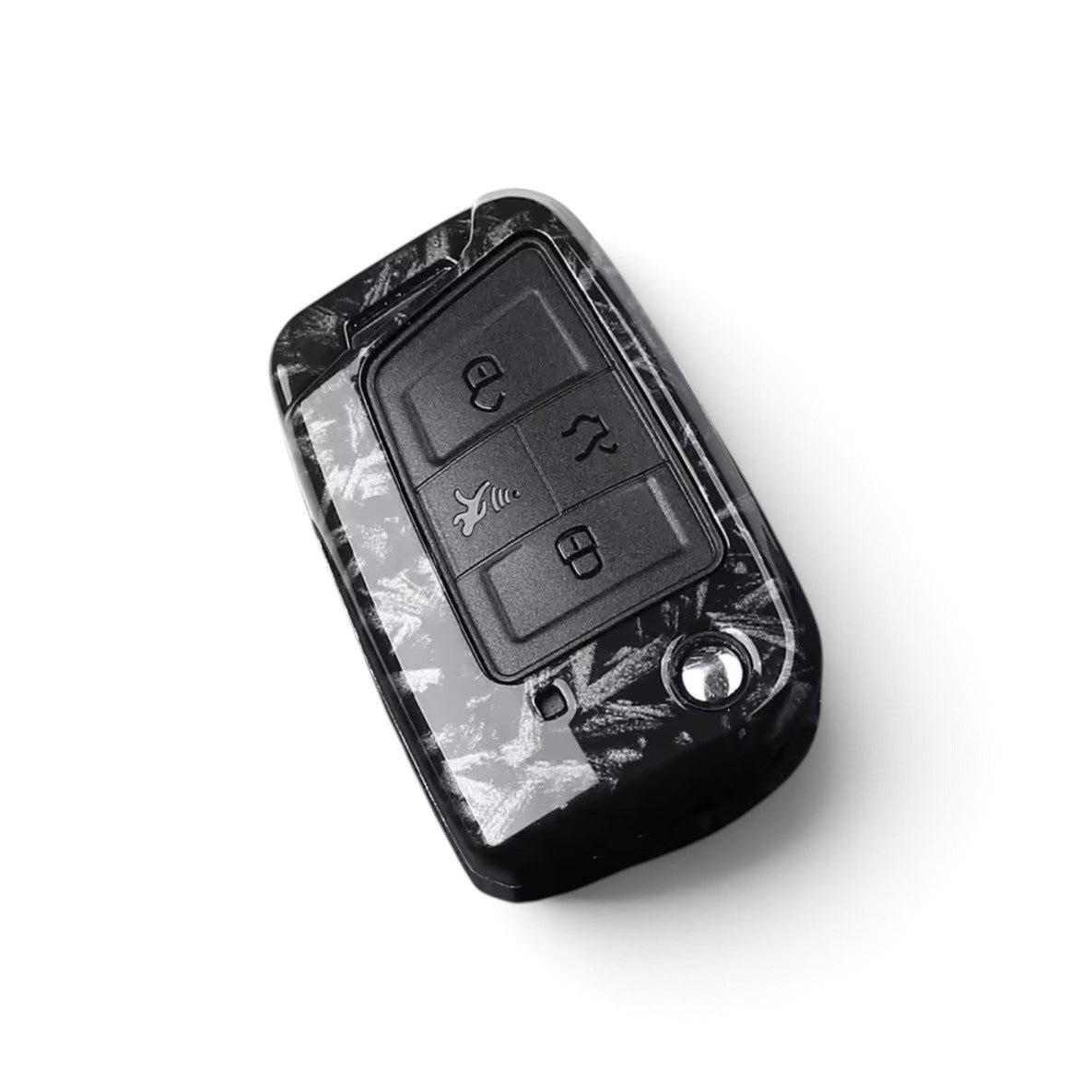 Coque de clé effet carbone pour Volkswagen
