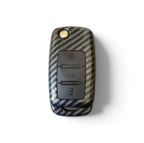Coque de clé effet carbone pour Volkswagen
