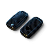 Coque de clé effet carbone pour Volkswagen