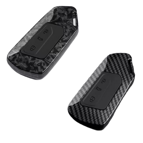 Coque de clé effet carbone pour Volkswagen