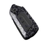 Coque de clé effet carbone pour Volkswagen