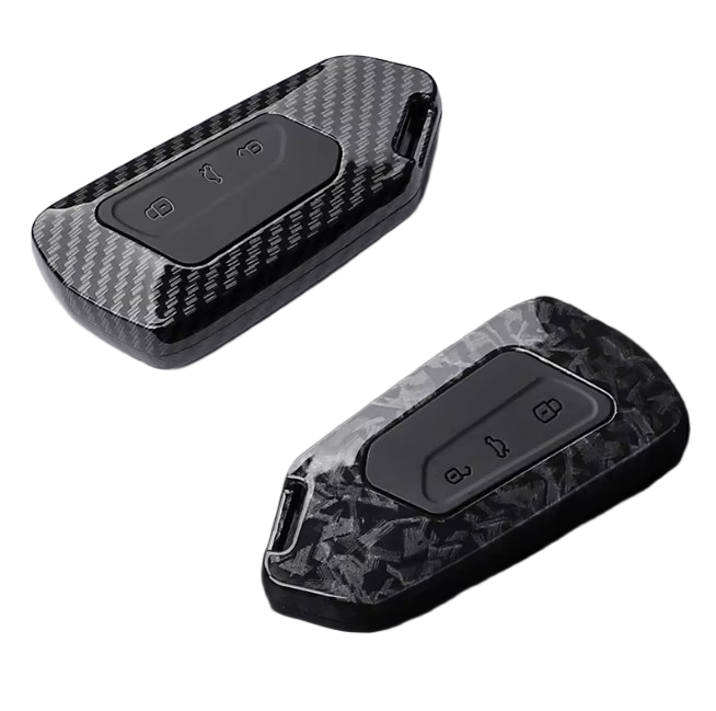 Coque de clé effet carbone pour Volkswagen