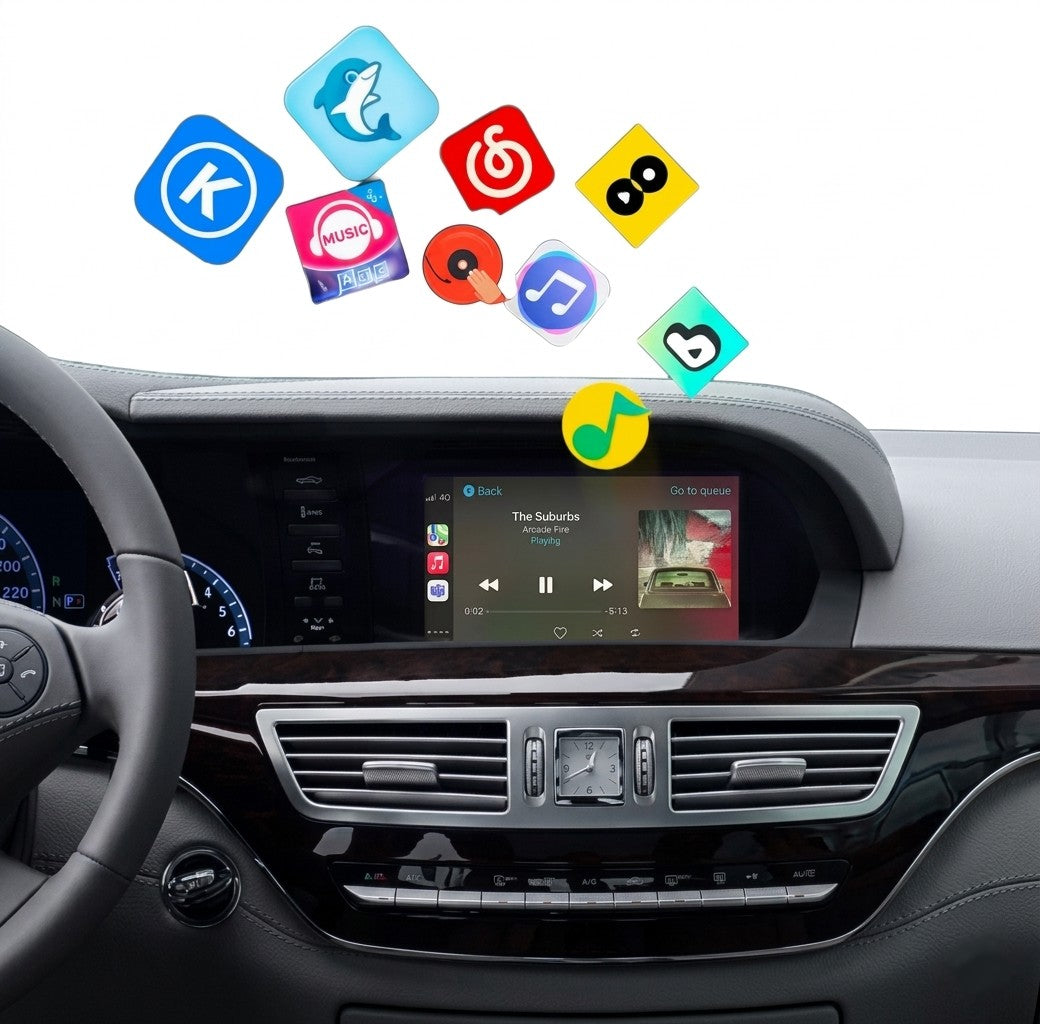 Android Auto and Apple CarPlay connected car radio unit for Mercedes CL Class C216 NTG (2007 to 2012)