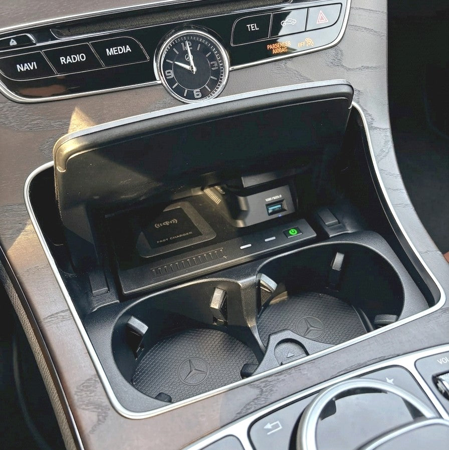 Chargeur sans fil à induction Qi pour console centrale Mercedes GLC X253 / C253