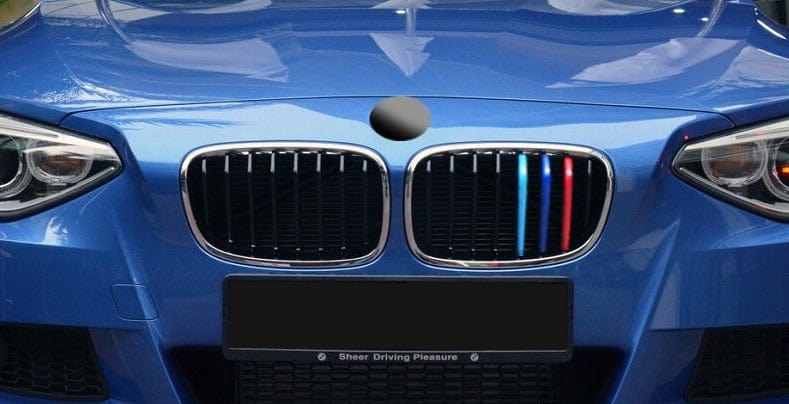 X3 Bandes COUVRE CALANDRE couleurs M SPORT pour BMW Série 1 (F20