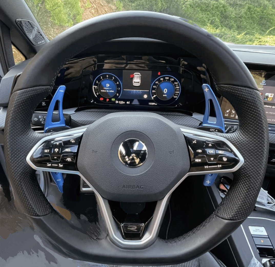 Palettes au volant en Aluminum pour VW Golf 8