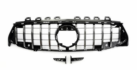 Argent / Sans caméra 360° Calandre Panamericana AMG GTR pour Mercedes CLA C118 (2018 - Aujourd'hui)