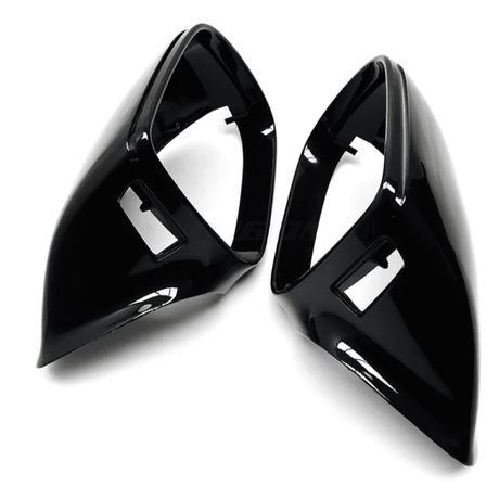 Coques de rétroviseurs Noires Brillantes pour Audi Q7 (2010 - 2015)