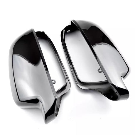 Coques de rétroviseurs noires brillantes pour Audi A4 B8 (2011 - 2016)