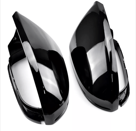 Coques de rétroviseurs noires brillantes pour Audi A7 C7 (2013 - 2018)