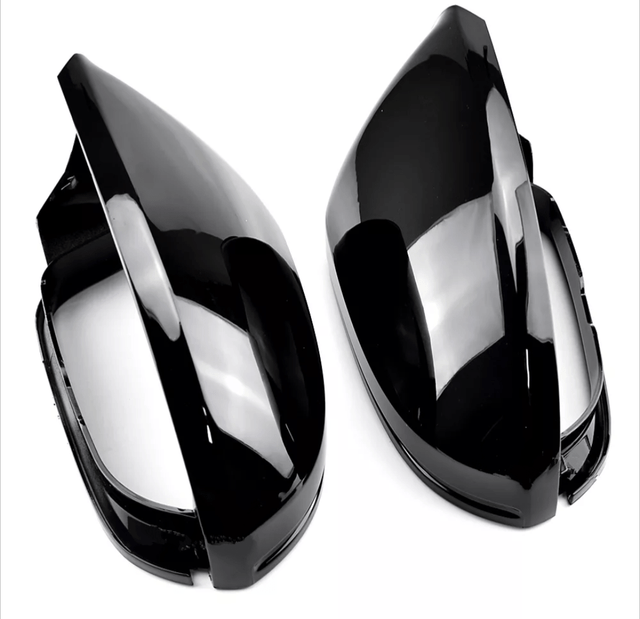 Coques de rétroviseurs noires brillantes pour Audi A7 C7 (2013 - 2018)