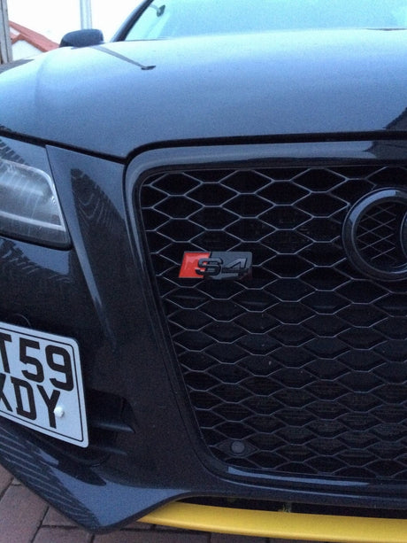 Emblème de calandre AUDI S4 Noir Brillant