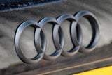 Emblème de coffre logo AUDI Black Edition noir