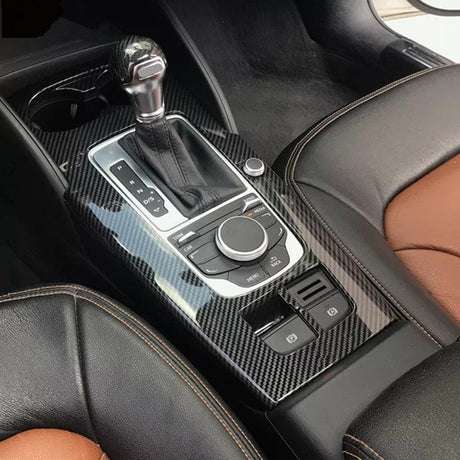 Garniture de console centrale type carbone pour AUDI A3 8V (2012 - 2020)