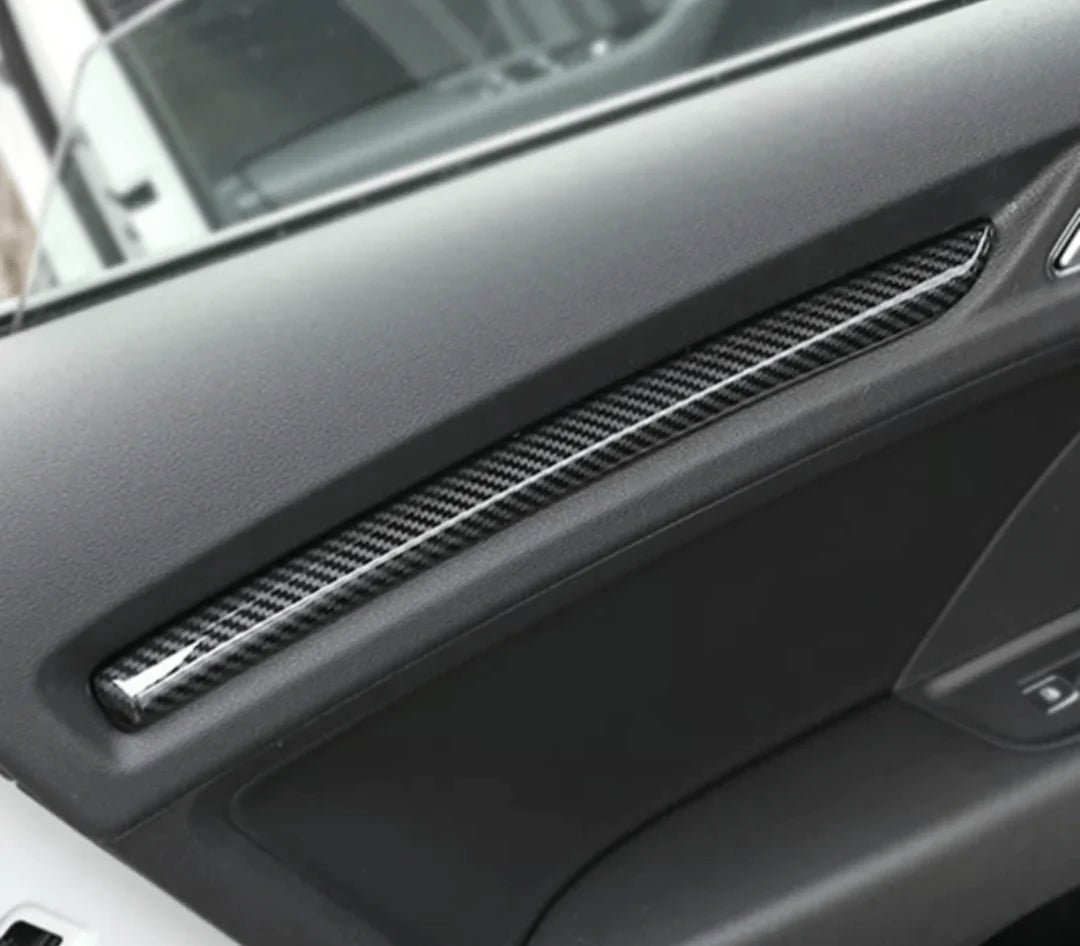 Garnitures de portes inserts type carbone pour AUDI A3 8V (2012 - 2020)