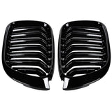 Grilles De Calandre Noir Brillant BMW X4 F26 type M Performance (2014-2018)