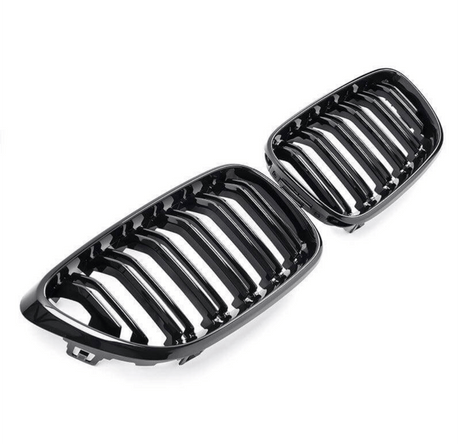 Grilles de Calandre Noir Brillant pour BMW Série 2 F22 et M2 F87 type M Performance (2012-2021)
