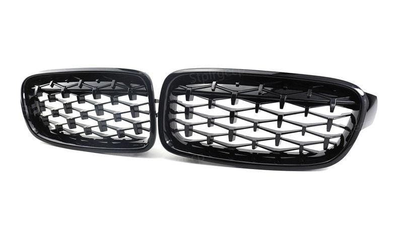 Grilles de calandre noires Diamant pour BMW Série 5 G30 (2019 - 2025)