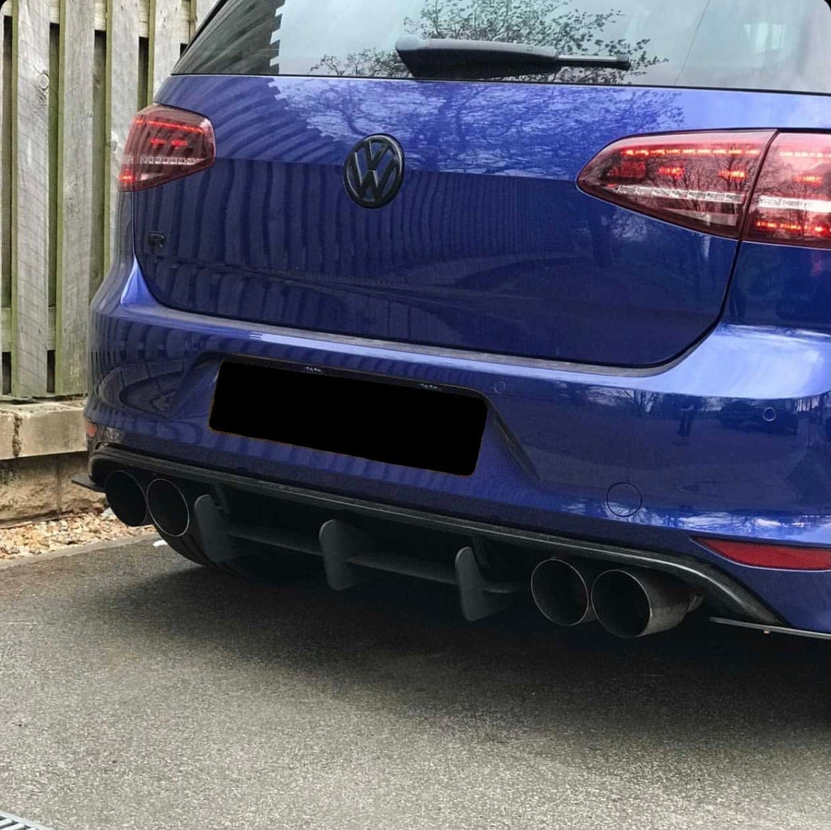 Pack d'emblèmes avant et arrière noirs logos VW GOLF 7