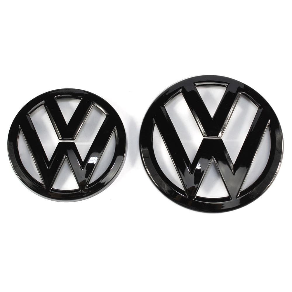 Pack d'emblèmes avant et arrière noirs logos VW GOLF 7