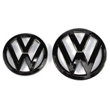 Pack d'emblèmes avant et arrière noirs logos VW GOLF 7