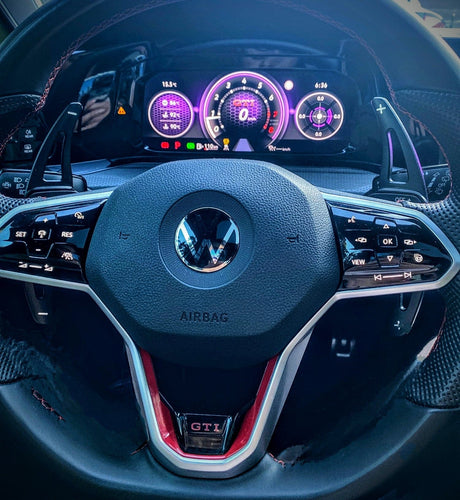 Palettes au volant en Aluminum pour VW Golf 8