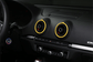Audi A3 Phase 1 (2013 à 2016) / Jaune (phase 1 uniquement) Entourages Grilles de Ventilation Intérieure colorés pour AUDI A3 8V (2013 - 2020)