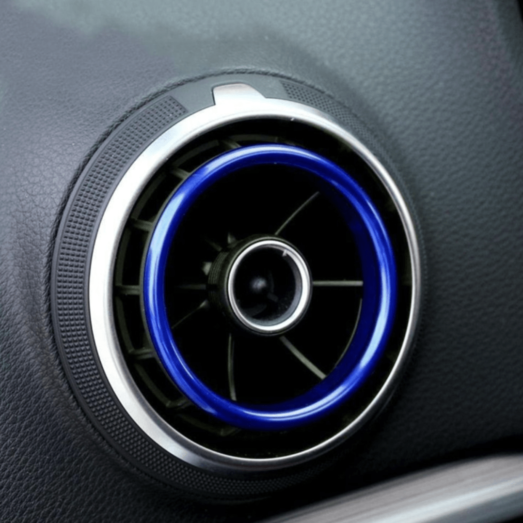 Audi A3 Phase 2 (2016 à 2020) / Bleu (phase 2 uniquement) Entourages Grilles de Ventilation Intérieure colorés pour AUDI A3 8V (2013 - 2020)