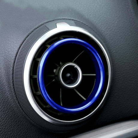 Audi A3 Phase 2 (2016 à 2020) / Bleu (phase 2 uniquement) Entourages Grilles de Ventilation Intérieure colorés pour AUDI A3 8V (2013 - 2020)