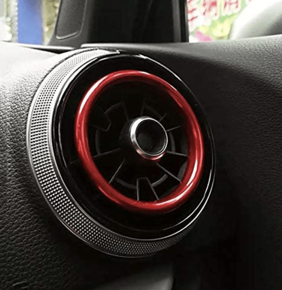 Audi A3 Phase 2 (2016 à 2020) / Rouge (phase 1 et phase 2) Entourages Grilles de Ventilation Intérieure colorés pour AUDI A3 8V (2013 - 2020)
