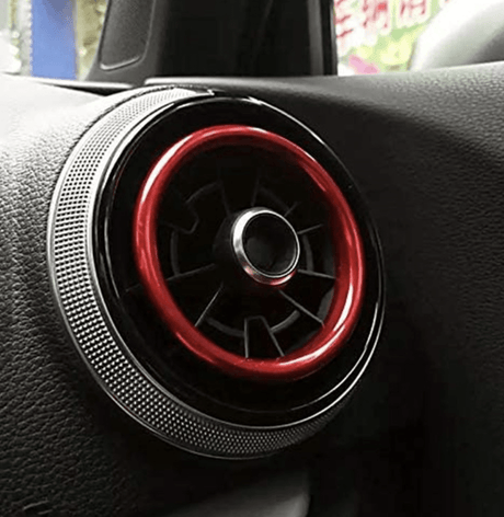 Audi A3 Phase 2 (2016 à 2020) / Rouge (phase 1 et phase 2) Entourages Grilles de Ventilation Intérieure colorés pour AUDI A3 8V (2013 - 2020)