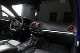 Entourages Grilles de Ventilation Intérieure colorés pour AUDI A3 8V (2013 - 2020)