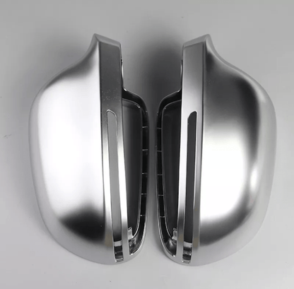 Avec Side Assist Coques de rétroviseurs Argent Mat Chrome pour Audi A5 B8
