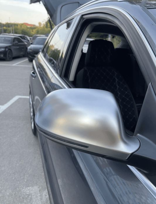 Coques de rétroviseurs Argent Mat Chrome pour Audi A5 B8